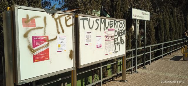 Los carlistas piden medidas para evitar el vandalismo en la Estación de Tren de la Unión